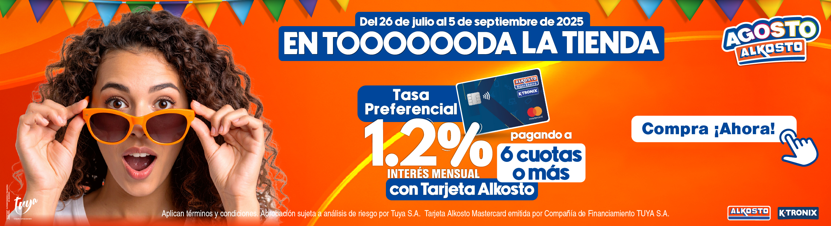 Tasa Agosto Alkosto