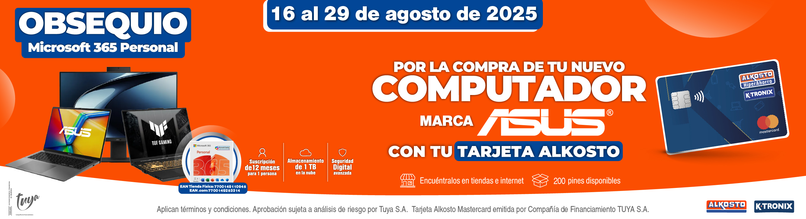 Office_Asus Tarjeta Alkosto