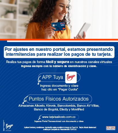 Paga tu Tarjeta Alkosto Online