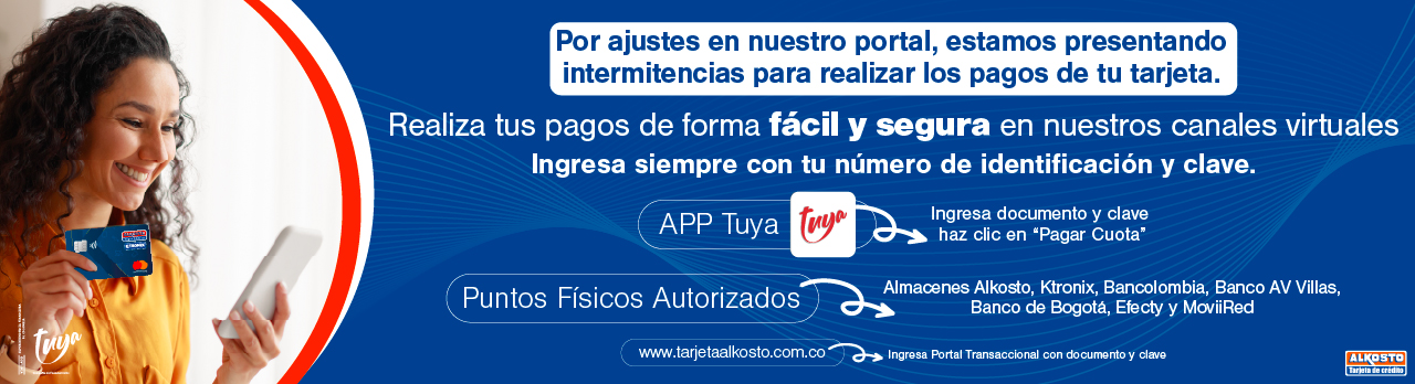 Paga tu Tarjeta Alkosto Online