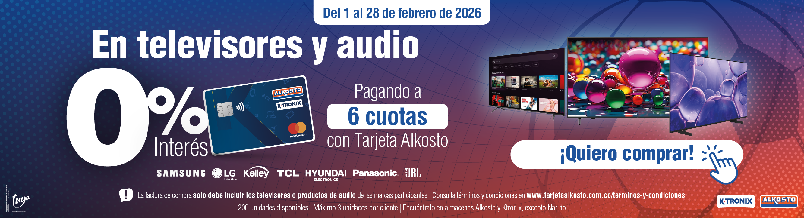 Banner cero porciento audio y video