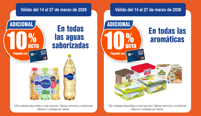 Aguas saborizadas - Aromáticas