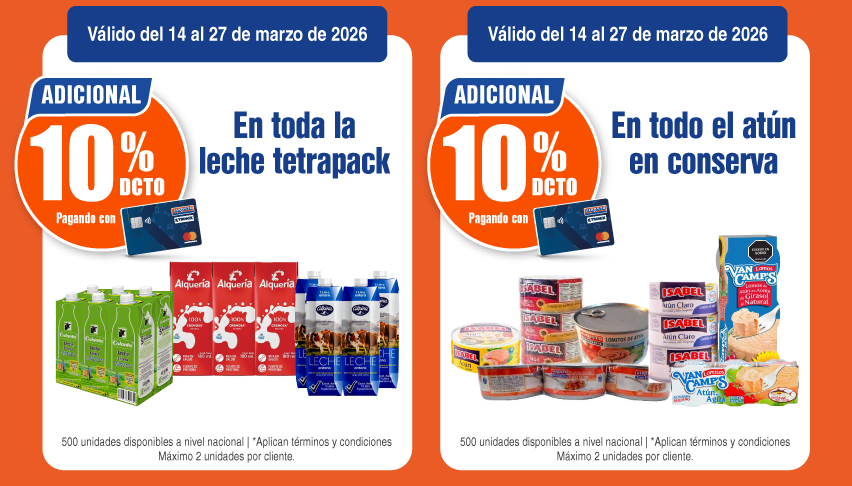 Leche Tetrapack - Atún Conserva